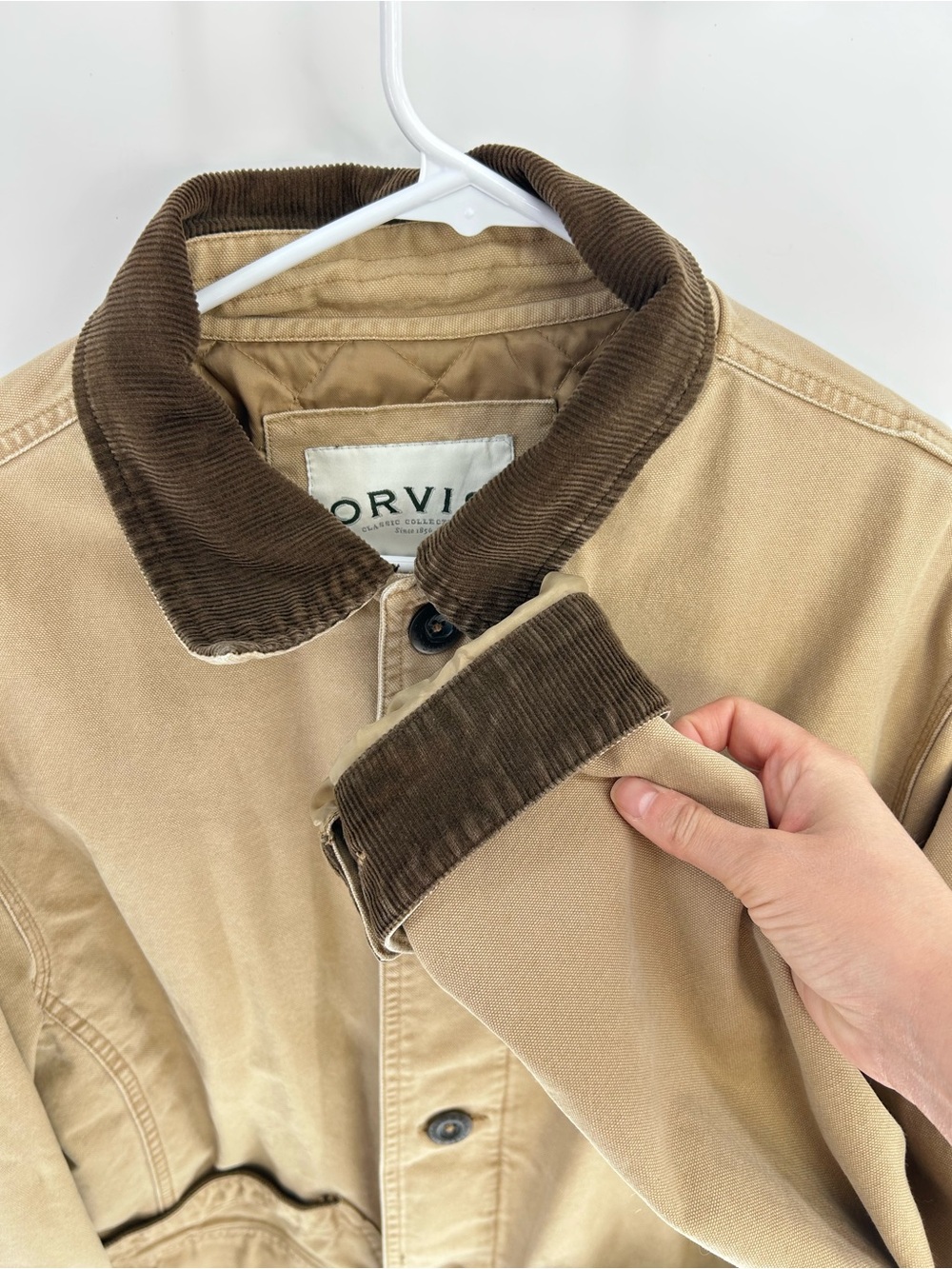 Orvis Classic Collection Barn Chore Coat - Khaki color - Medium - Picture 3 of 6